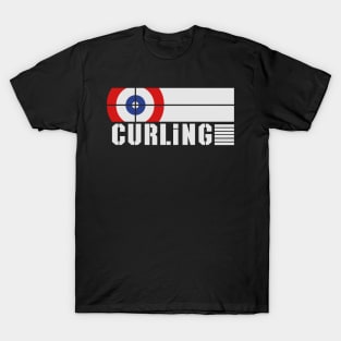 Curling winter sport curling with text T-Shirt